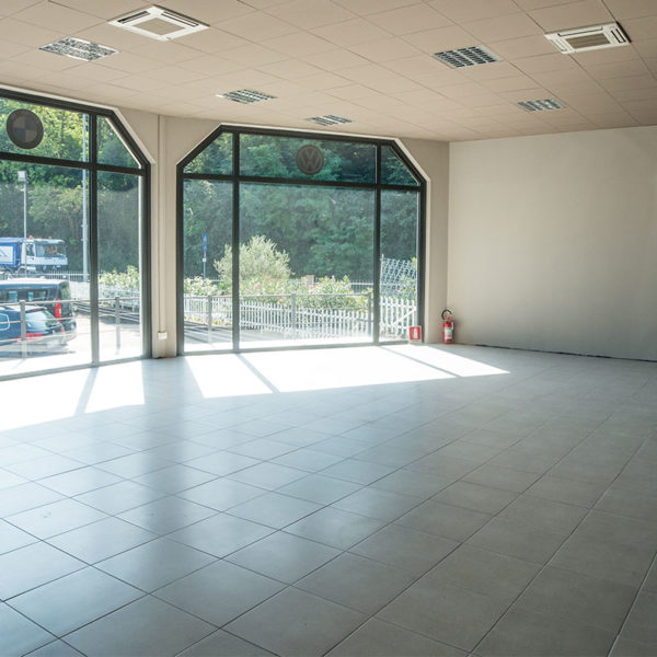 La sala prima della posa del nuovo parquet